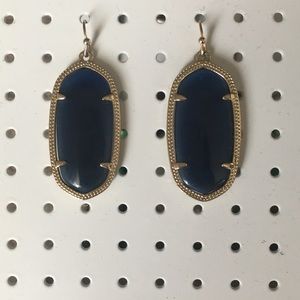 Kendra Scott navy blue earrings